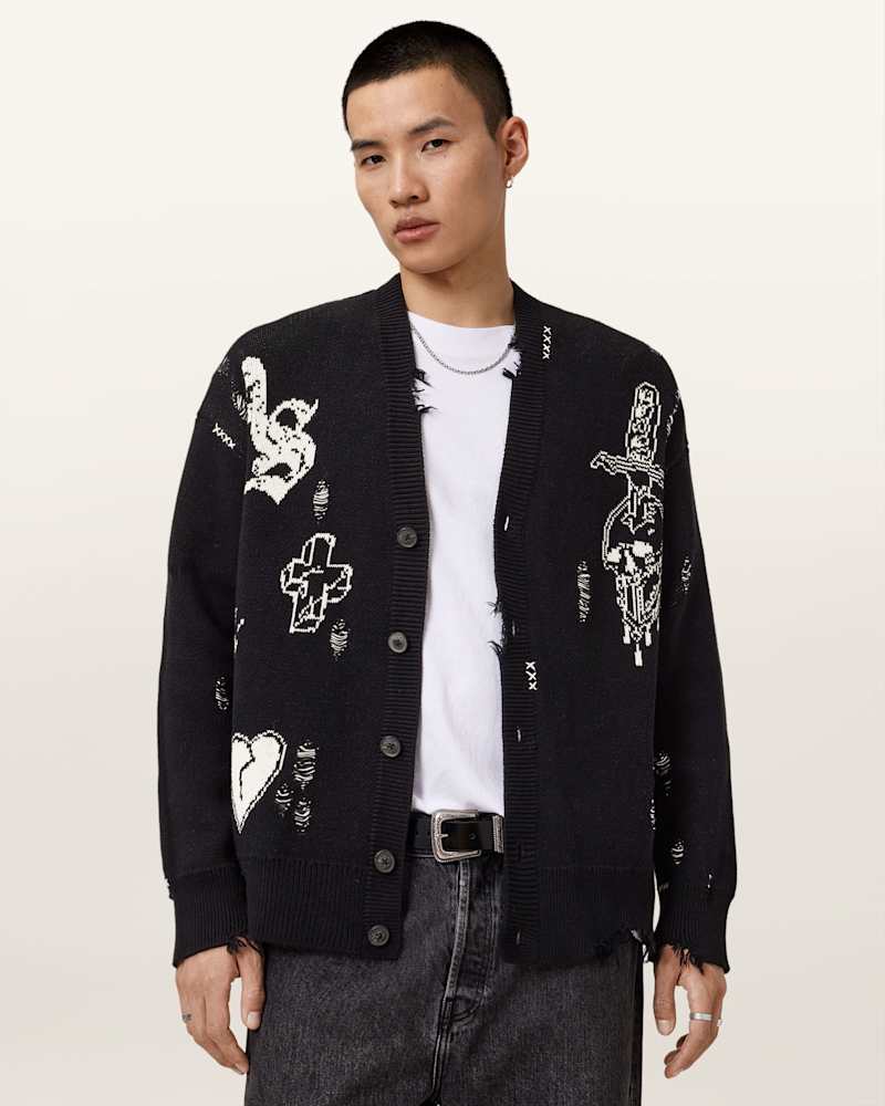 Caledon Oversized Jacquard Cardigan