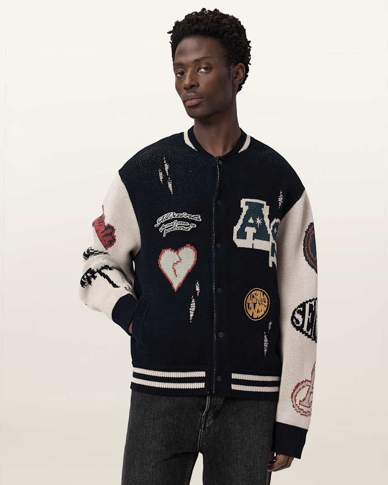 Chase Jacquard Knit Cardigan