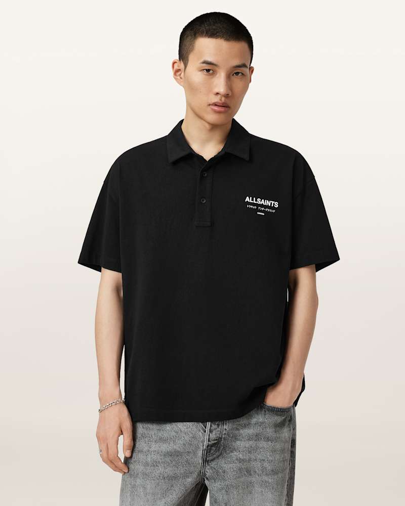 Underground Logo Oversized Fit Polo Shirt