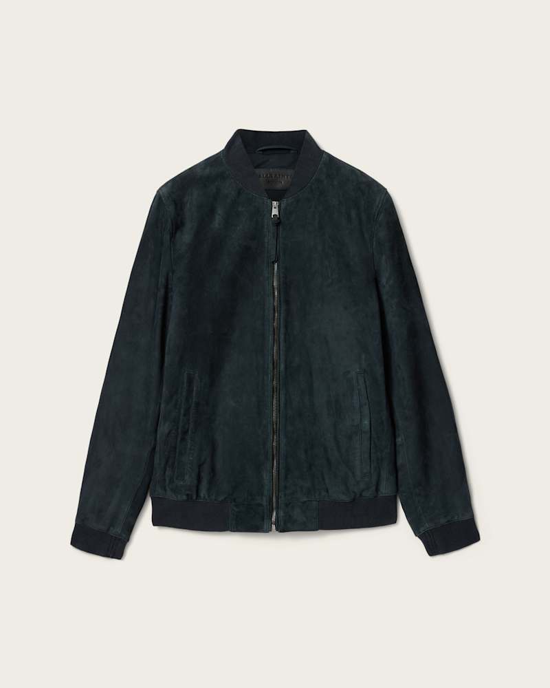 Morten Relaxed Fit Suede Bomber Jacket