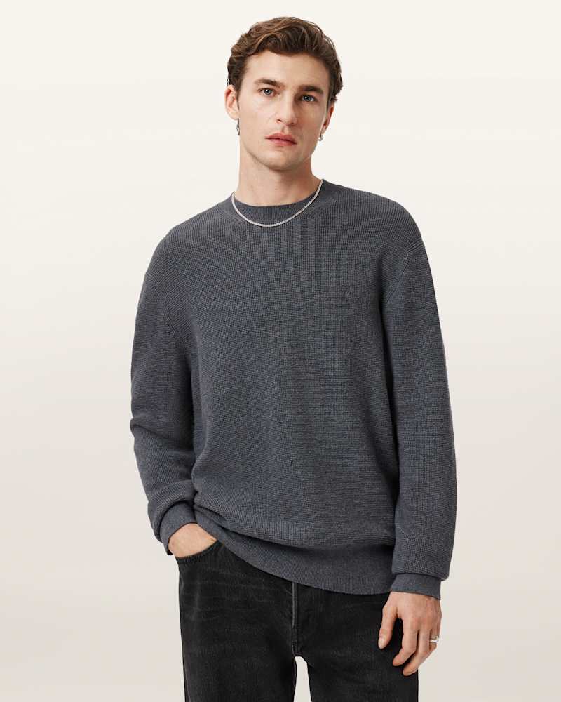 Aspen Crew Neck Waffle Jumper