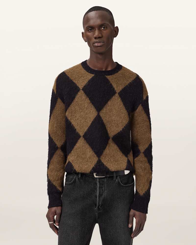 Bower Argyle Pattern Jumper