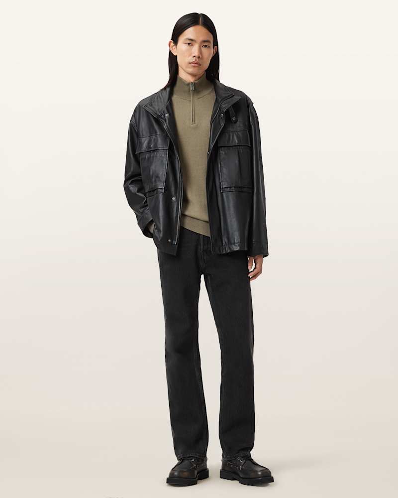 Kilburn Zip Funnel Neck Ramskull Jumper