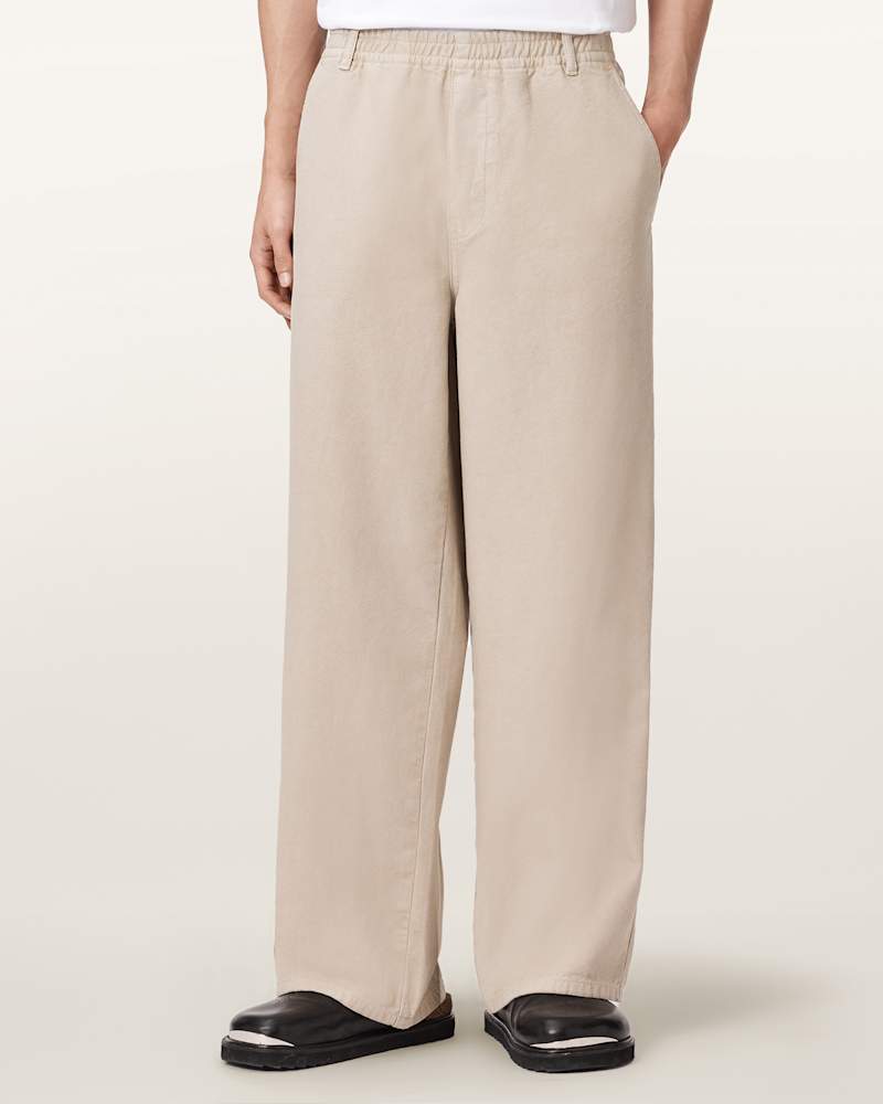 Sabbath Wide Leg Canvas Trousers