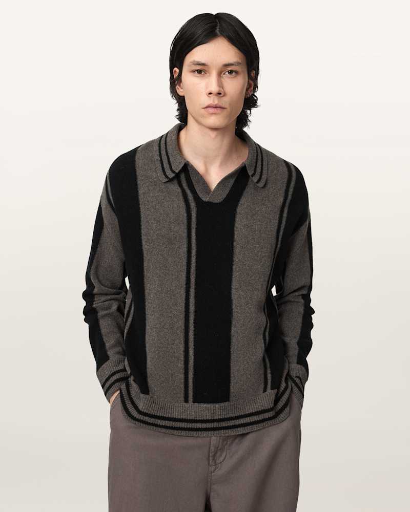 Taylor Long Sleeve Wool Polo 