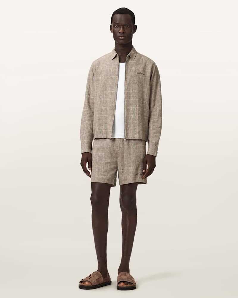 Keal Linen Blend Relaxed Fit Shorts