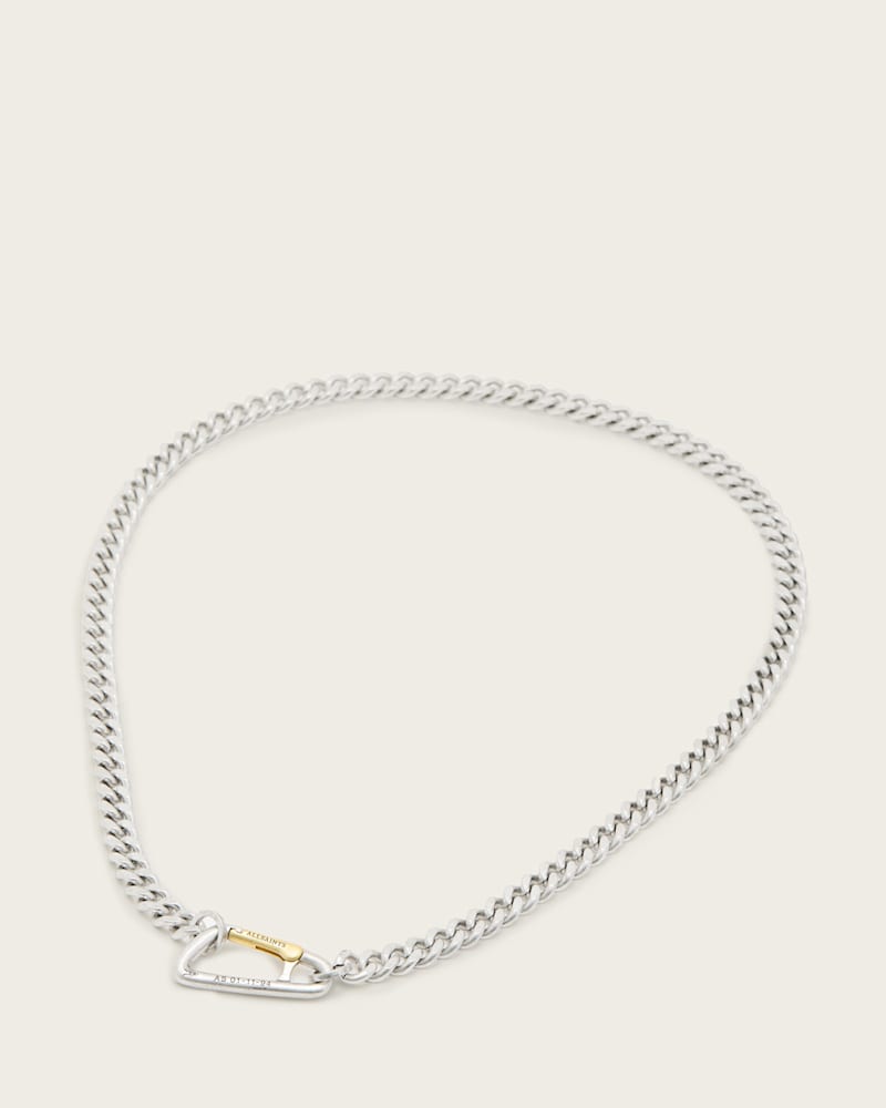 Carabiner Two Tone Necklace
