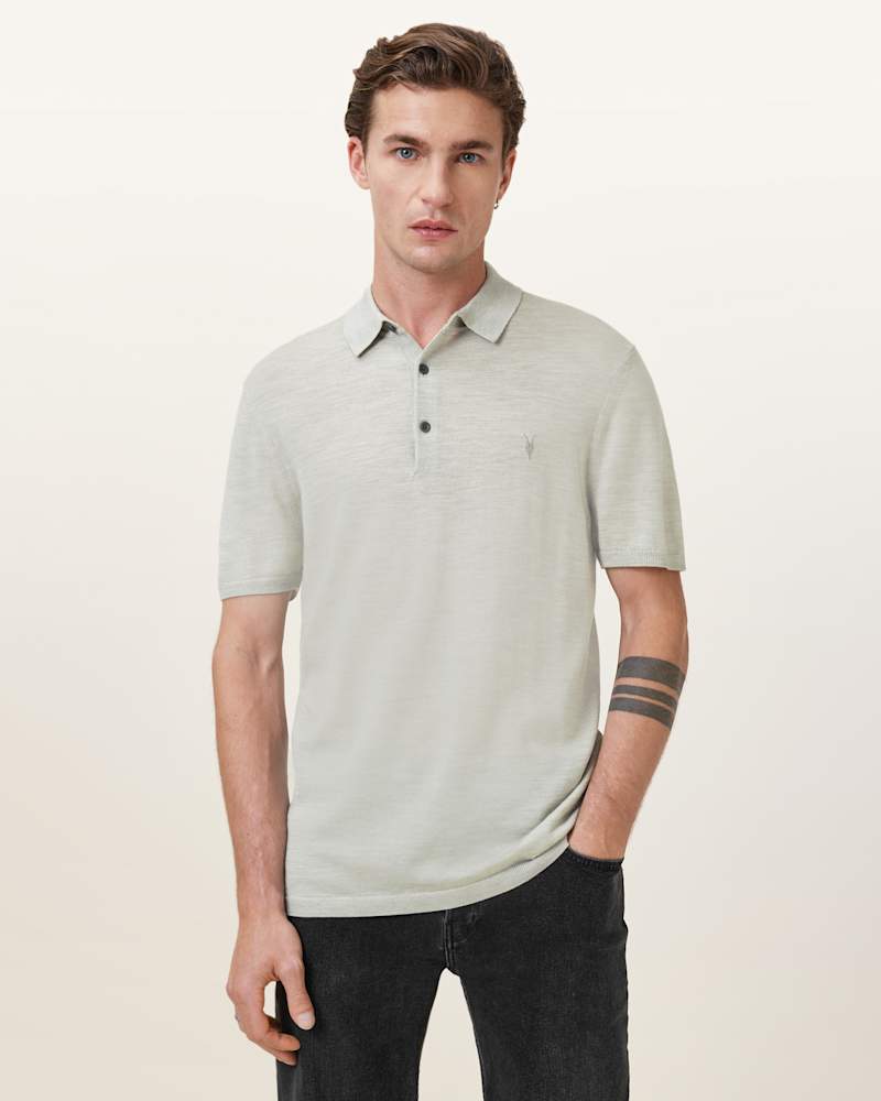 Mode Merino Short Sleeve Ramskull Polo Shirt