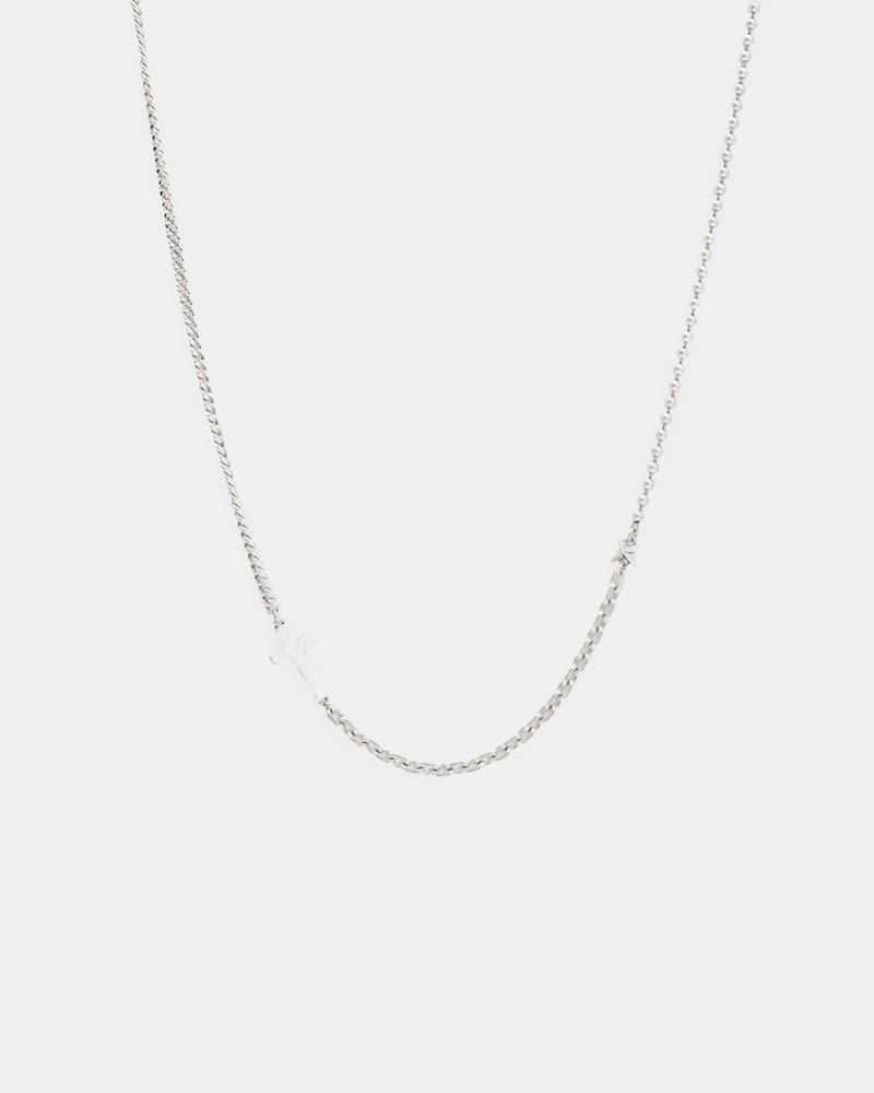 Layden Mixed Chain Cross Necklace