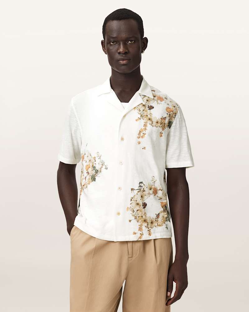 Fleur Oversized Short Sleeve Shirt