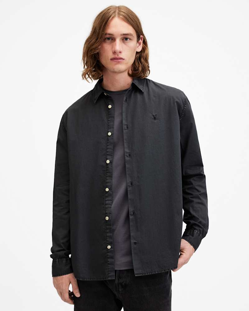 Tahoe Ramskull Garment Dyed Relaxed Fit Shirt