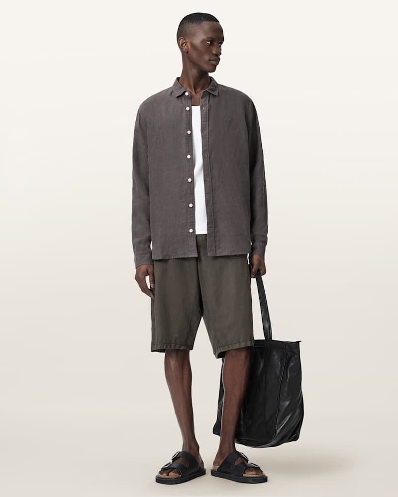 Loom Long Sleeve Linen Shirt