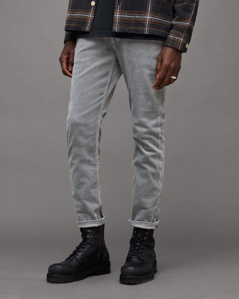 Dean Slim Fit Cropped Corduroy Jeans
