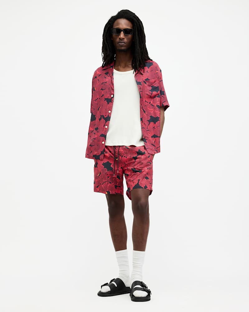 Kaza Elasticated Waist Floral Swim Shorts