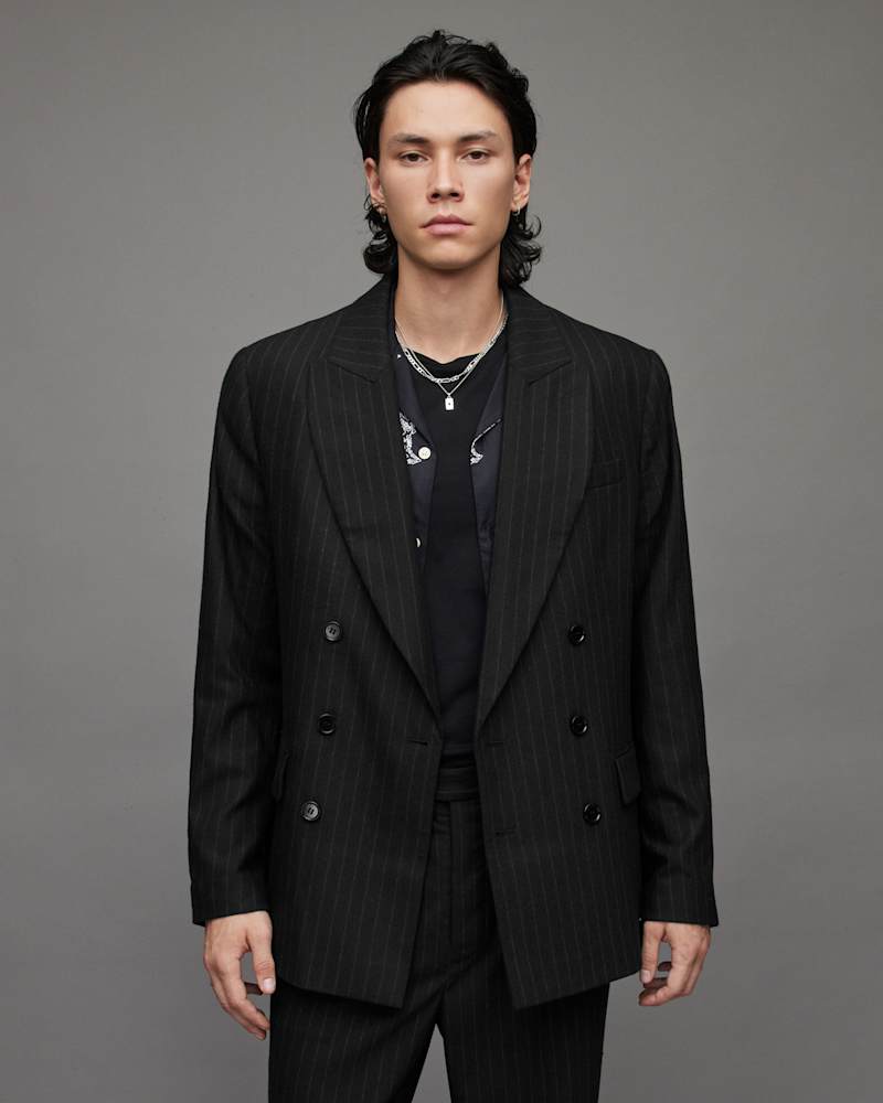 Blues Pinstriped Blazer