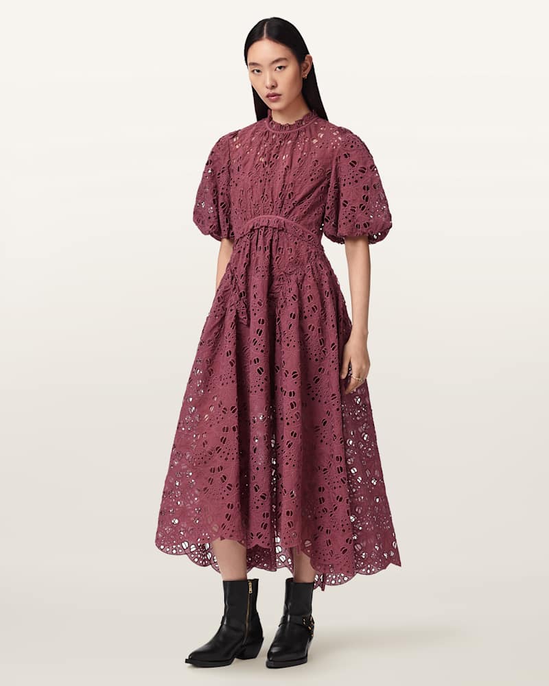 Odette Broiderie Anglais Maxi Dress
