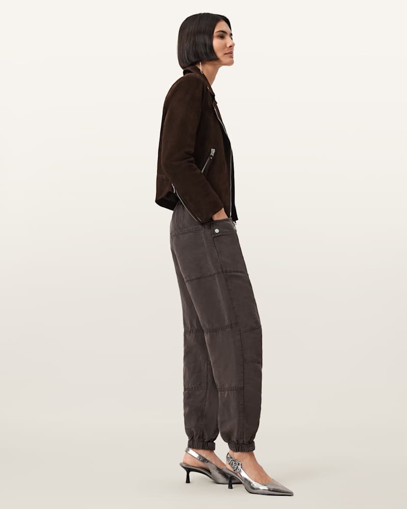 Val Linen Blend Cargo Trousers