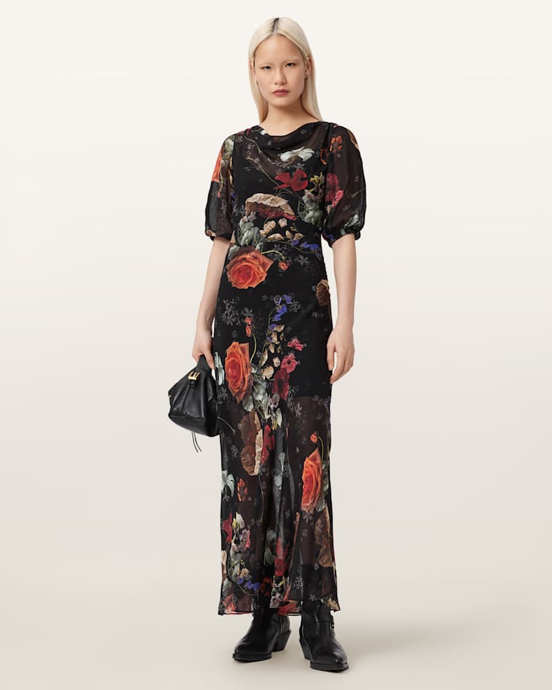 Tiwa Floral Midi Dress