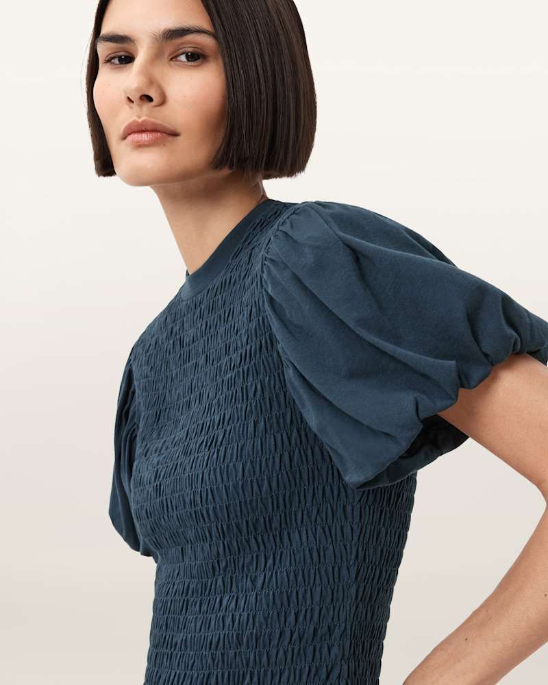 Dael Smocked Slim Top