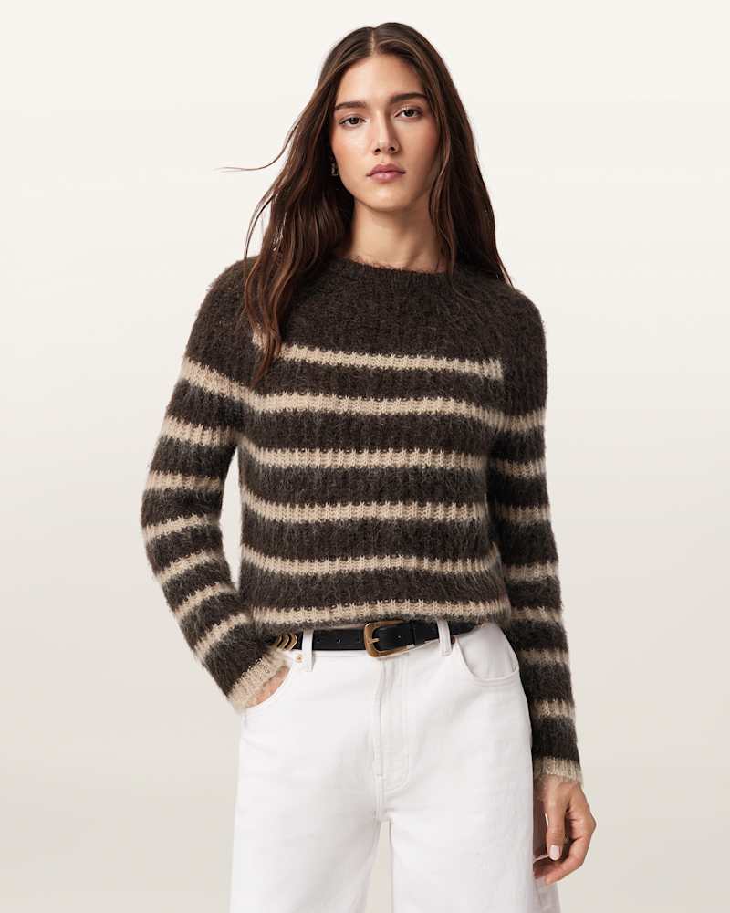 Riga Striped Crew Neck Jumper 