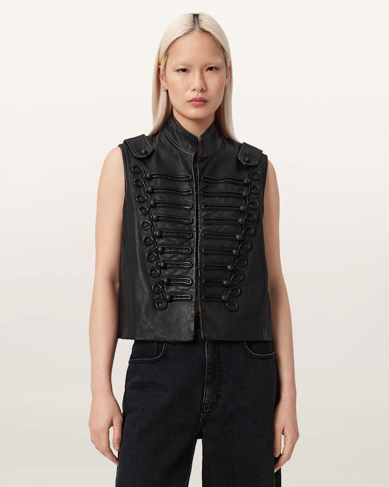 Rummy Leather Gilet