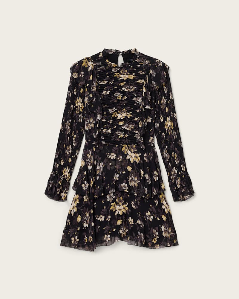 Portia Mini Floral Ruffle Dress