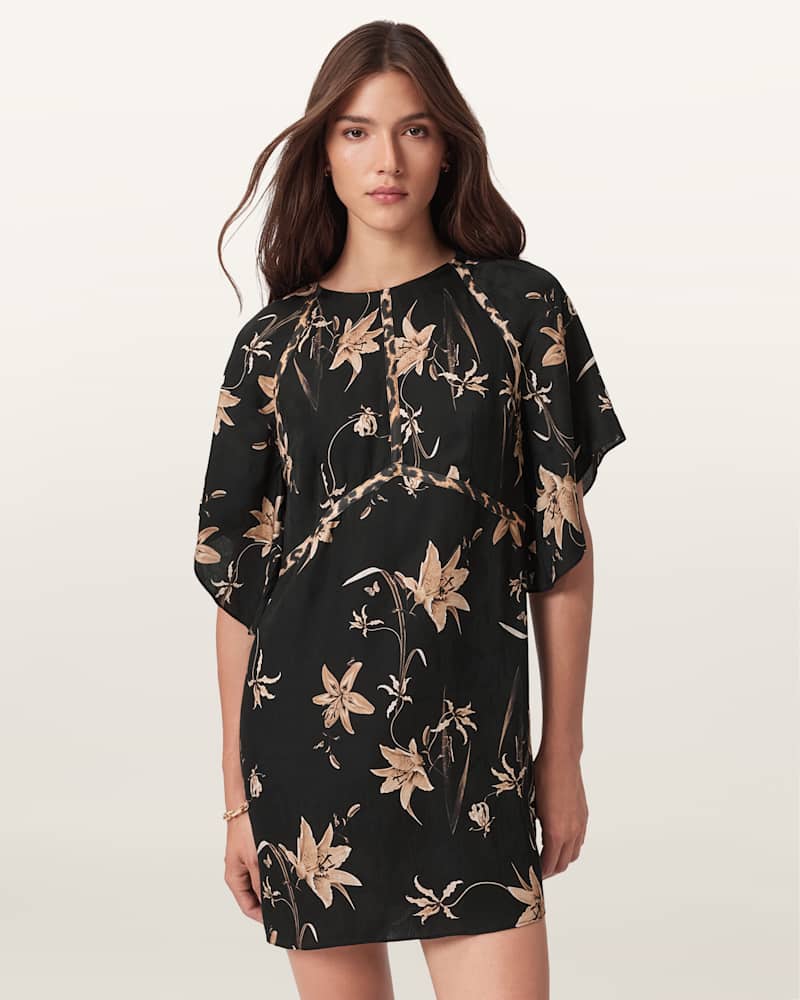Xena Floral Print Mini Dress