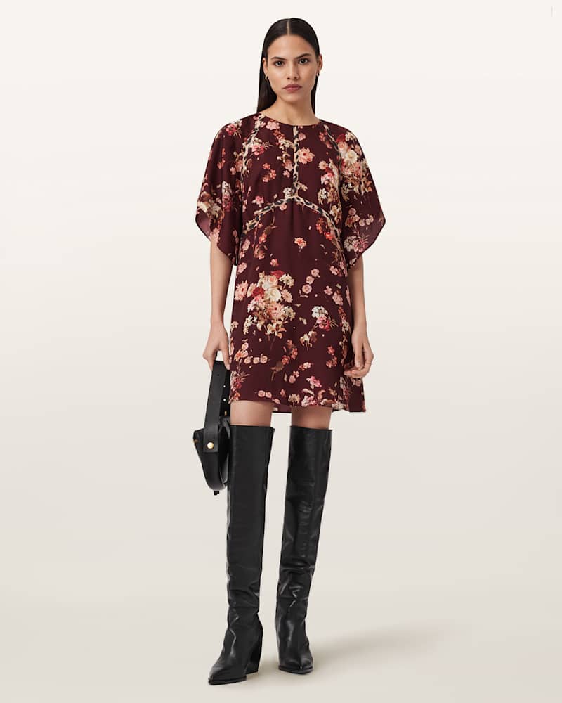 Xena Floral Print Mini Dress 