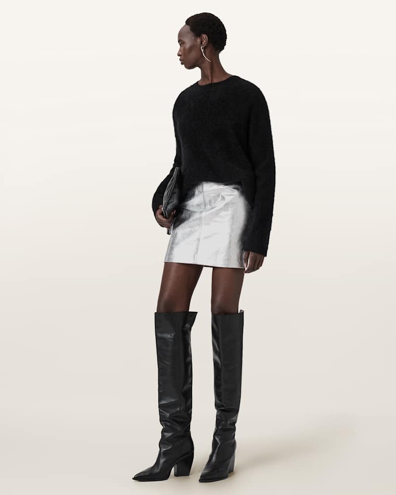 Renai Leather Mini Skirt