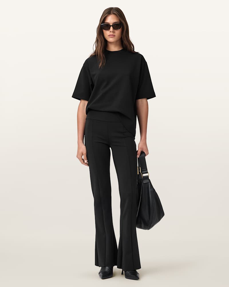 Rebecca Zip Flared Trousers