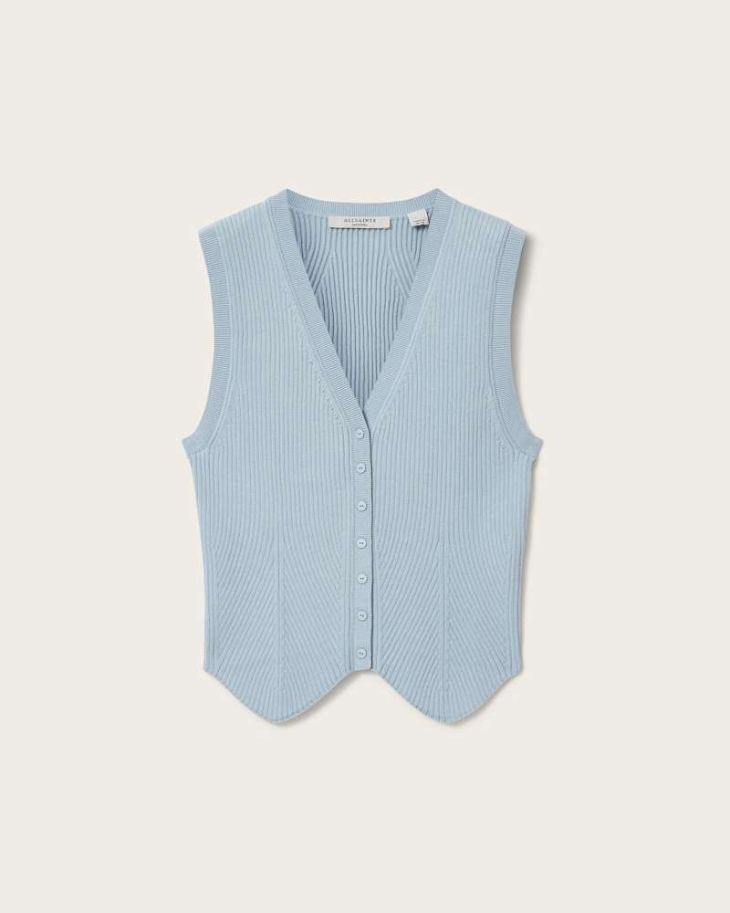 Cruz Ribbed Knitted Waistcoat