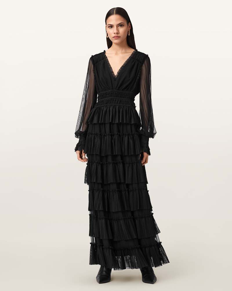 Xantara Shirred Maxi Dress