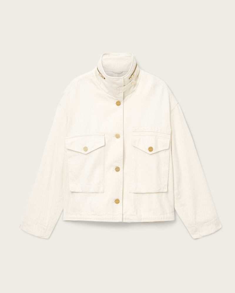 Clay Denim Cropped Jacket