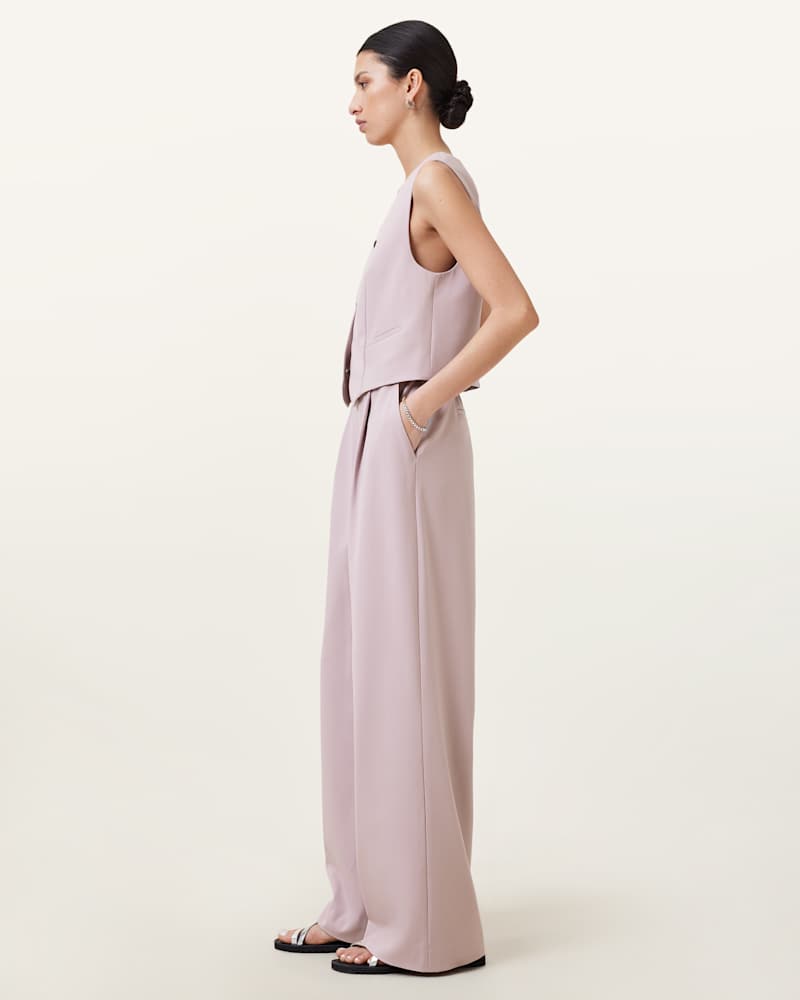 Aleida Lightweight Wide-Leg Trousers