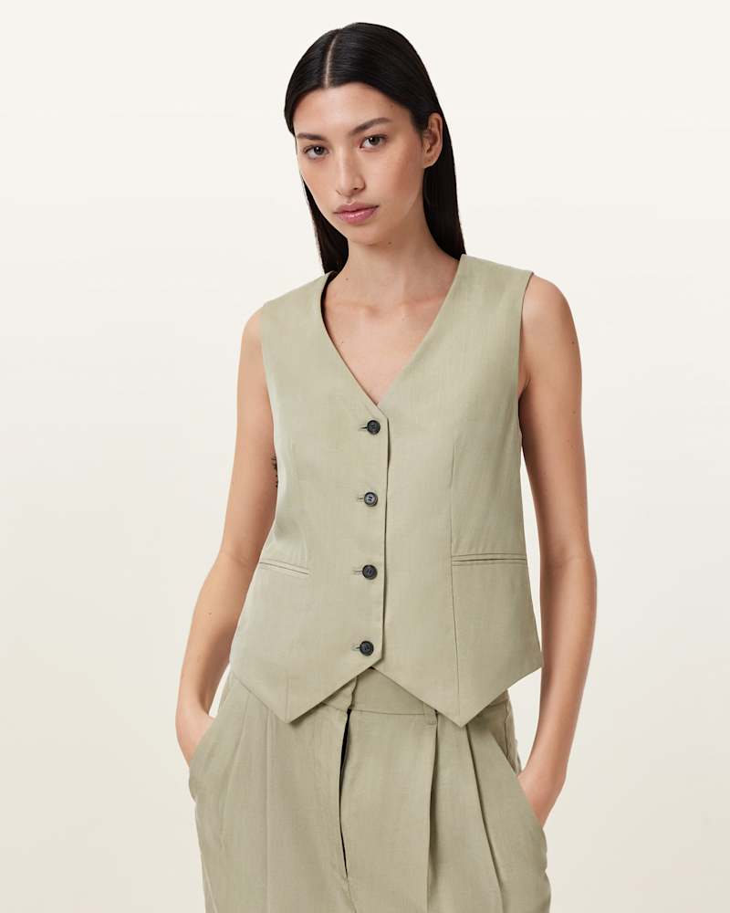 Averie Tencel Relaxed Fit Waistcoat