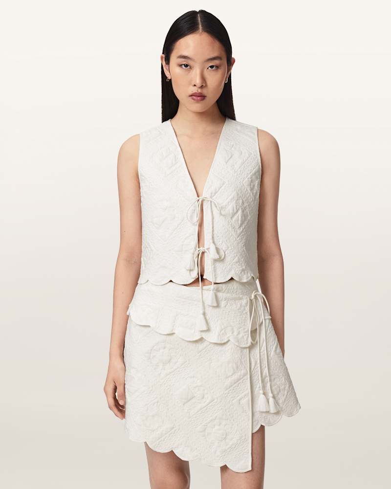 Mona Quilted Cropped Waistcoat