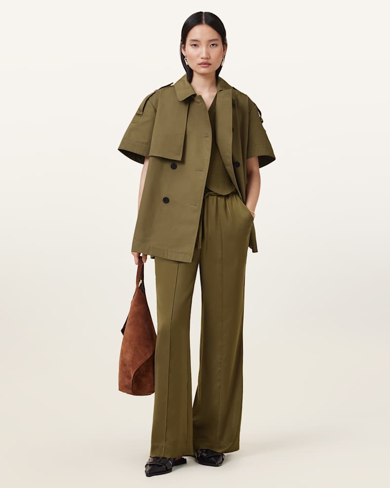 Flow Short Sleeve Trench Jacket