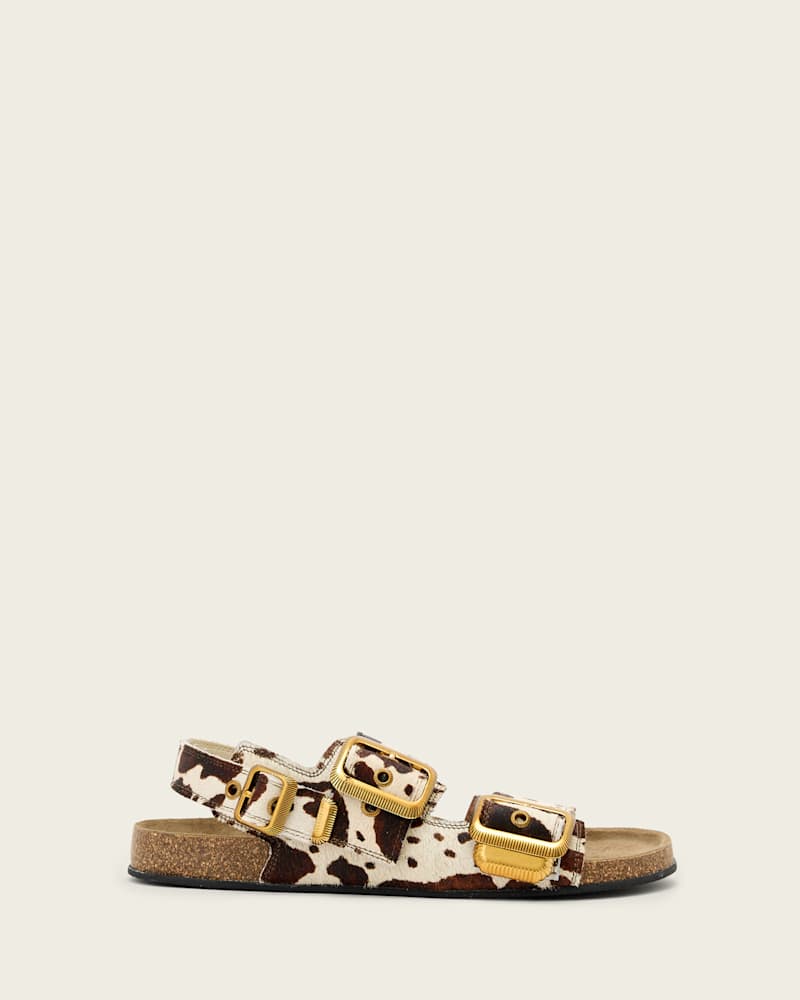 Staffa Cowhide Buckle Sandals