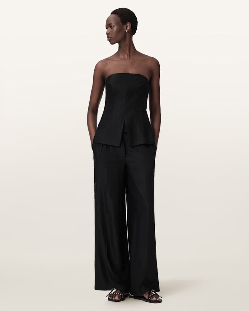 Charley Relaxed Fit Linen Blend Trousers