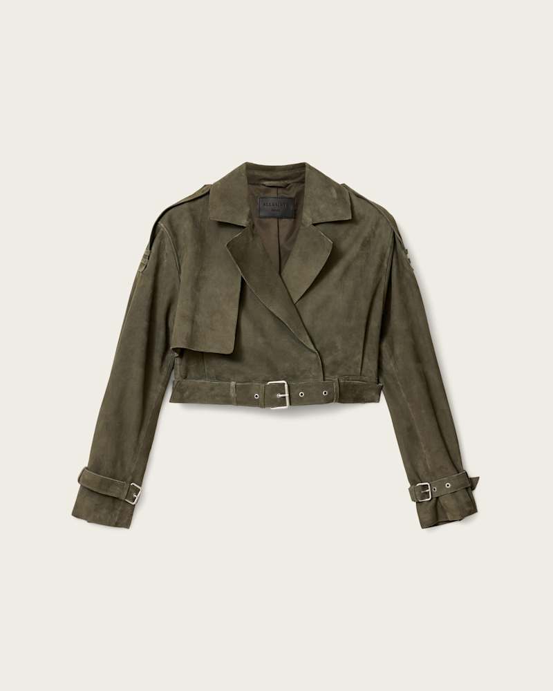 Ophelia Cropped Suede Jacket