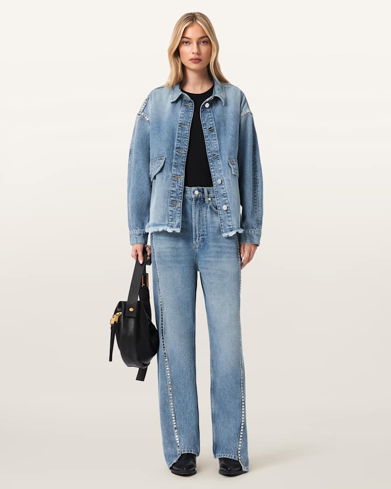 Frankie Loose Fit Stud Denim Jeans