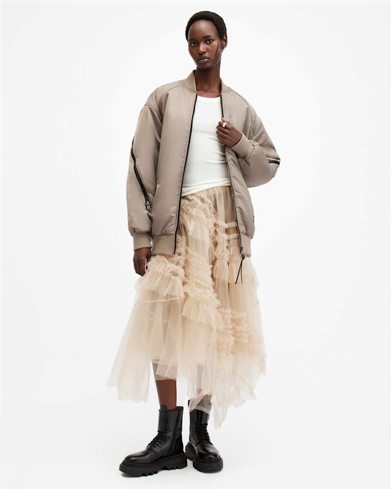 Hanaa Oversized Bomber Jacket