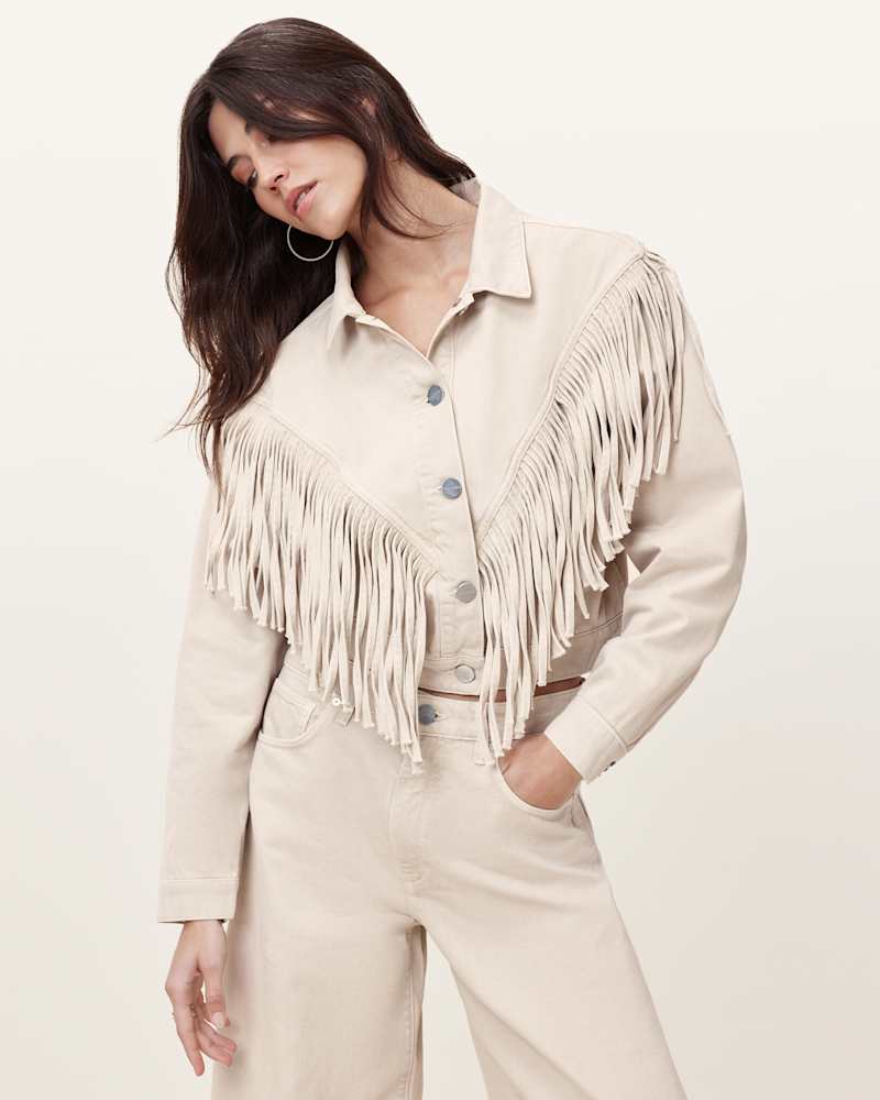 Marlene Fringed Denim Jacket
