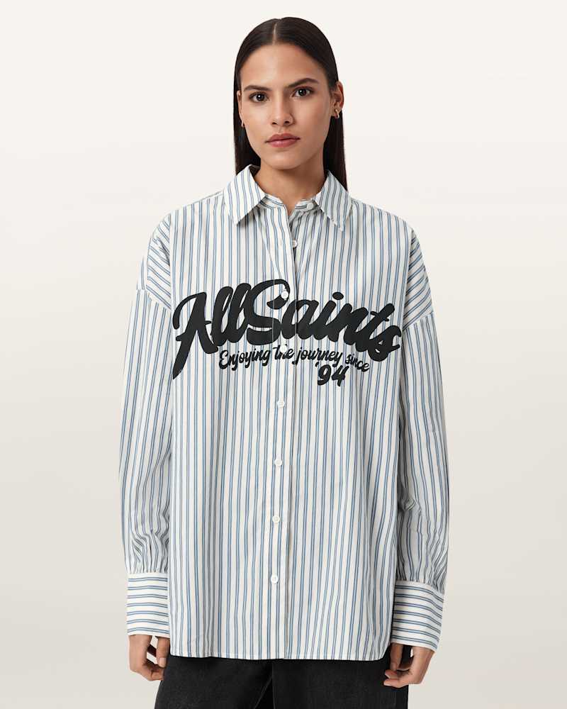 Adrianne Relaxed Striped Shirt