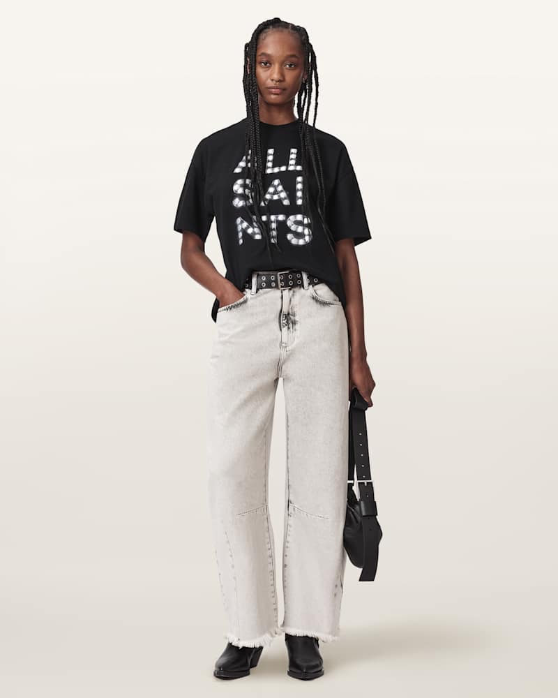 Payton High Waisted Barrel Leg Denim Jeans