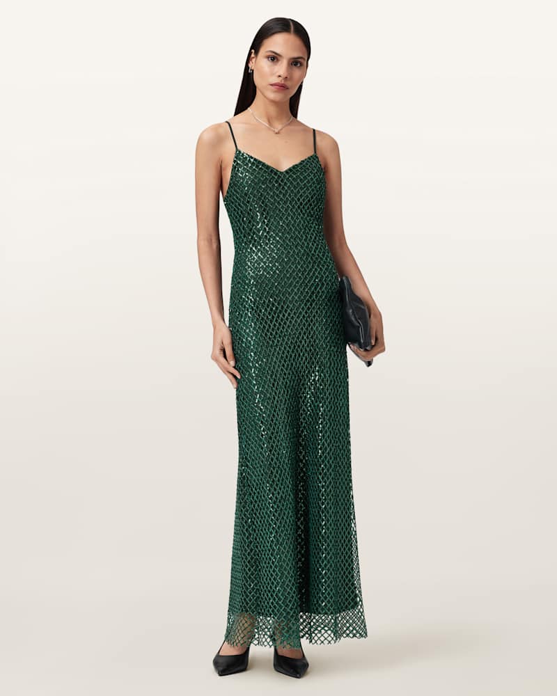 Chantelle Sequin Midi Slip Dress