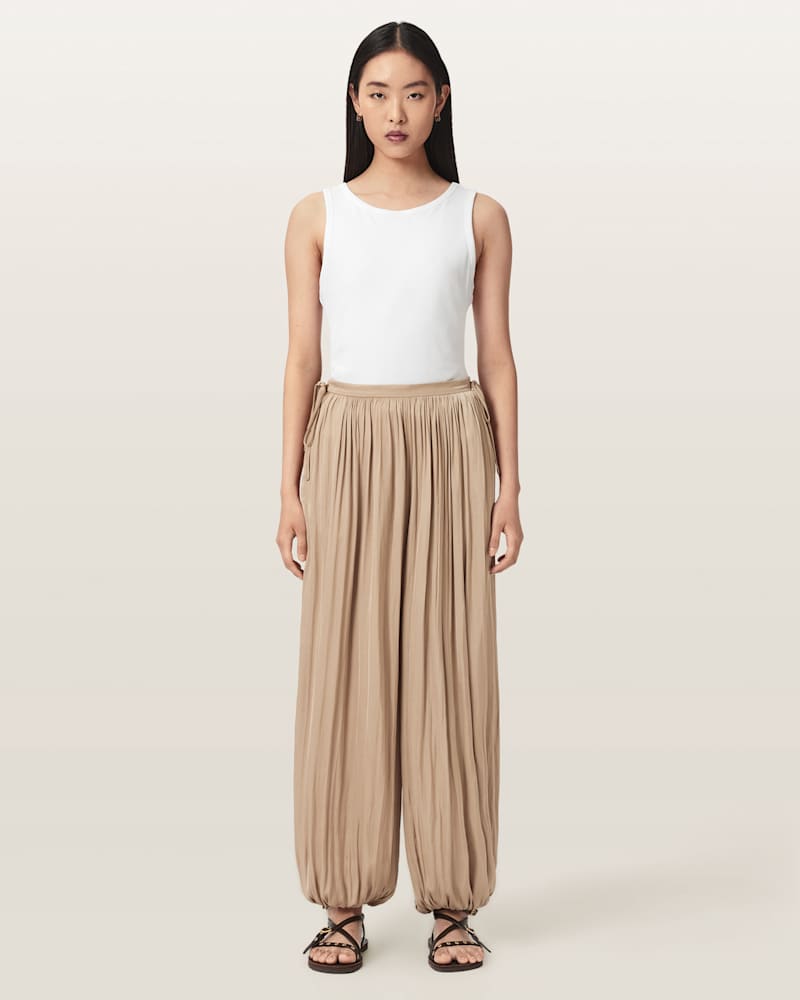 Eshe Loose Fit Satin Trousers 