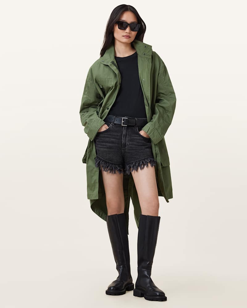 Milla Bird Print Parka Jacket