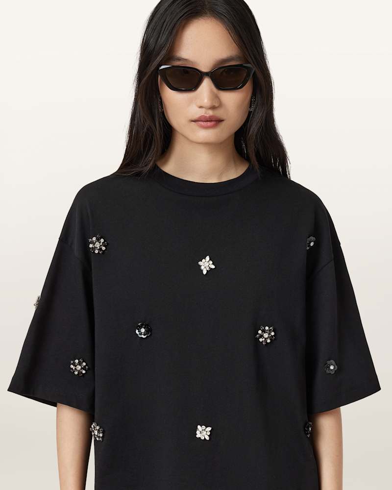 Amelie Embellished Oversized T-shirt