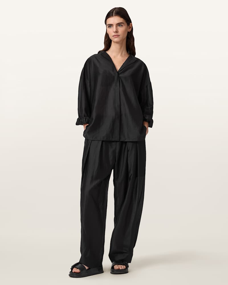 Becca Wide Leg Sheer Trousers